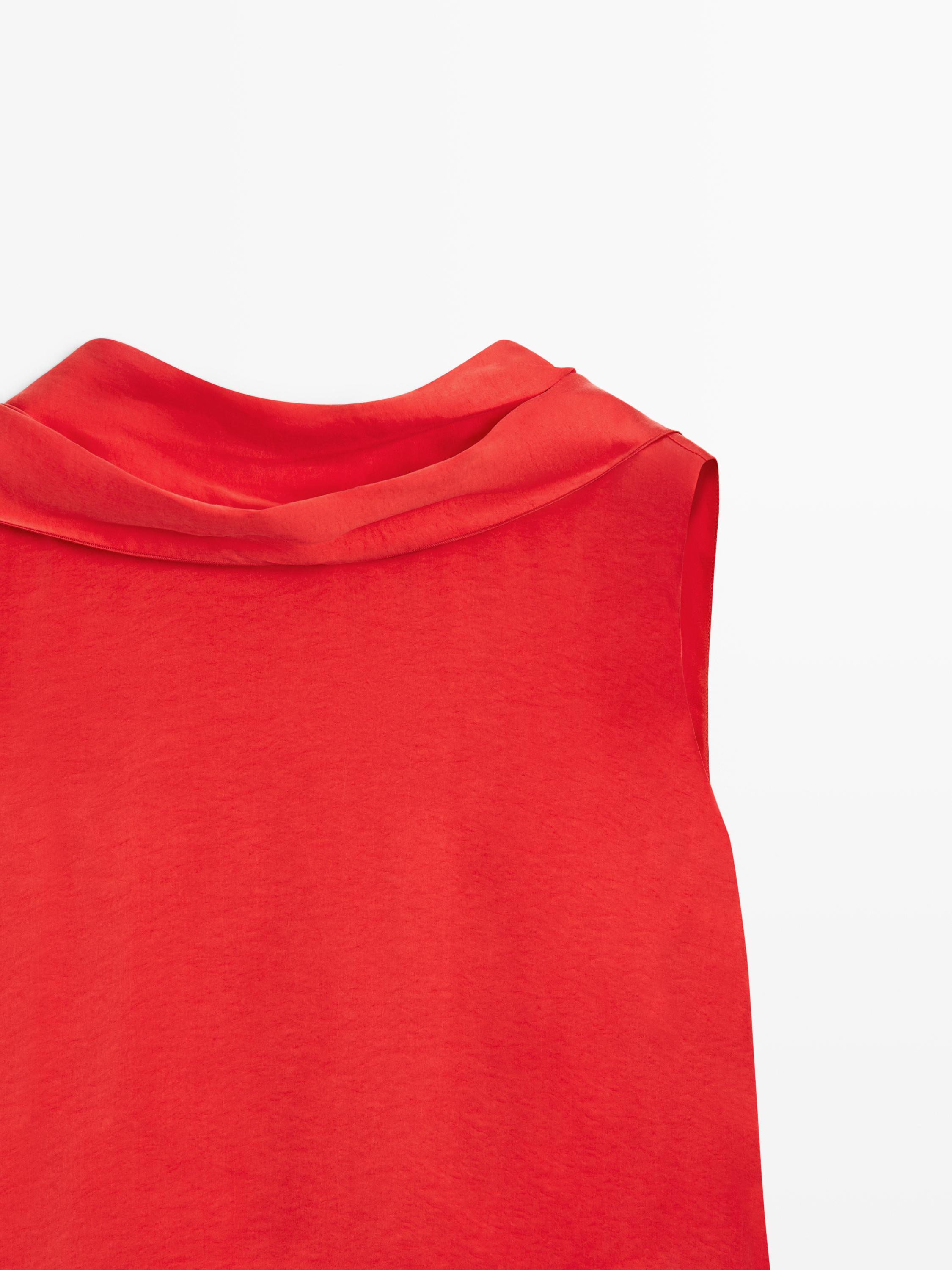 Flowing top with cape detail - STUDIO